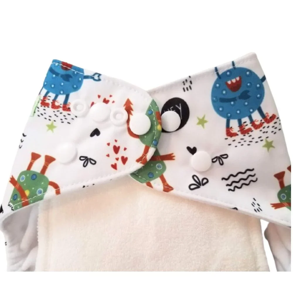 WEGREECO Cool Animals Reusable Baby Cloth Diapers With Liners - New Bundle of 2